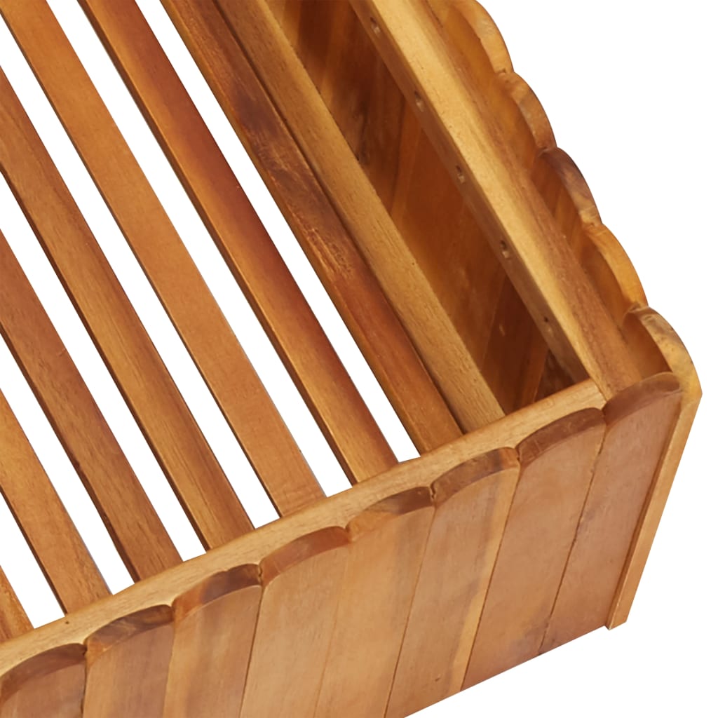 vidaXL Strat înălțat de grădină, 50 x 50 x 25 cm, lemn masiv de acacia