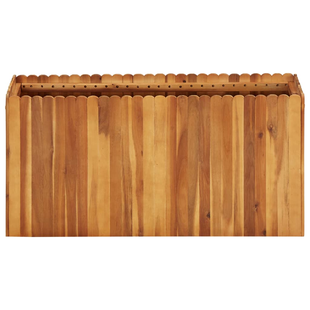 vidaXL Strat înălțat de grădină, 100x30x50 cm, lemn masiv de acacia