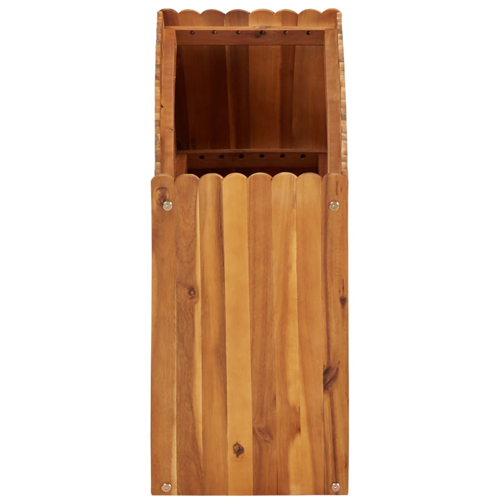 vidaXL Strat înălțat de grădină, 100x30x50 cm, lemn masiv de acacia