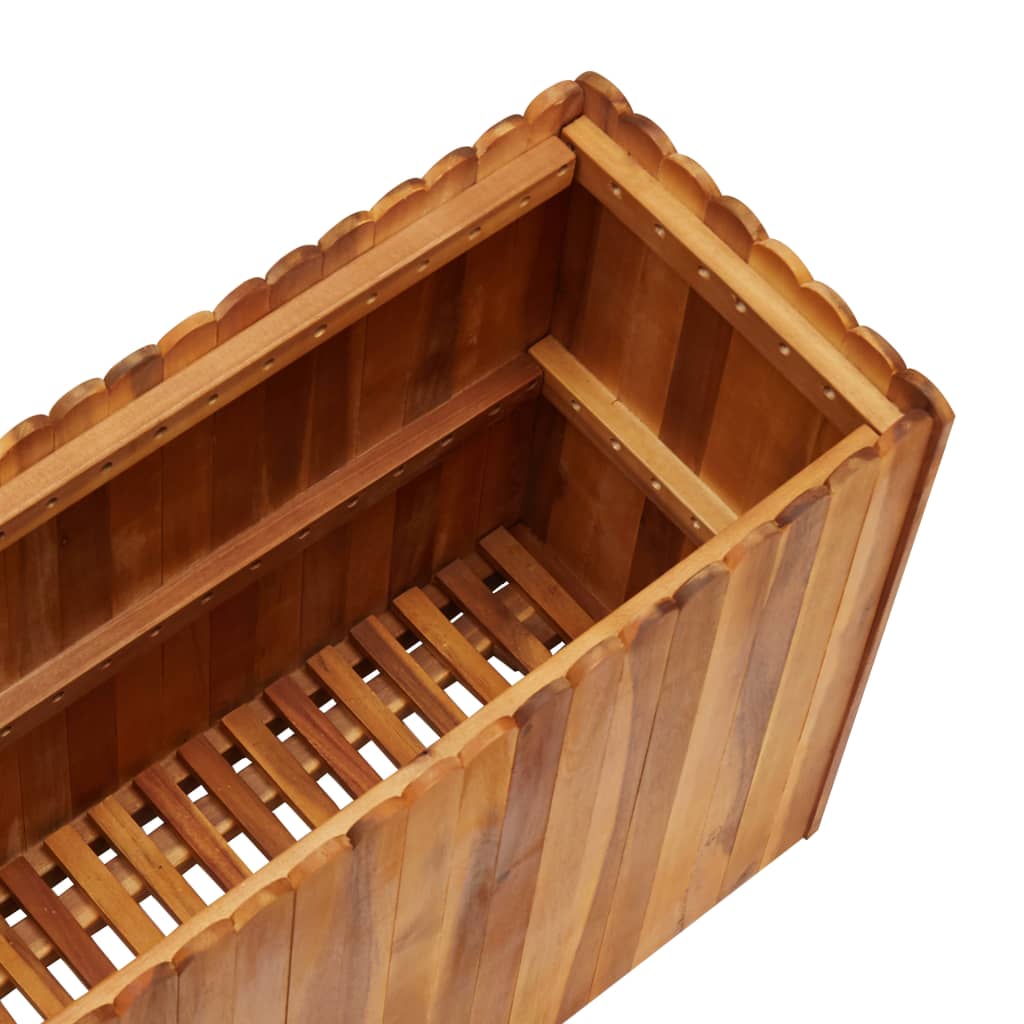 vidaXL Strat înălțat de grădină, 100x30x50 cm, lemn masiv de acacia