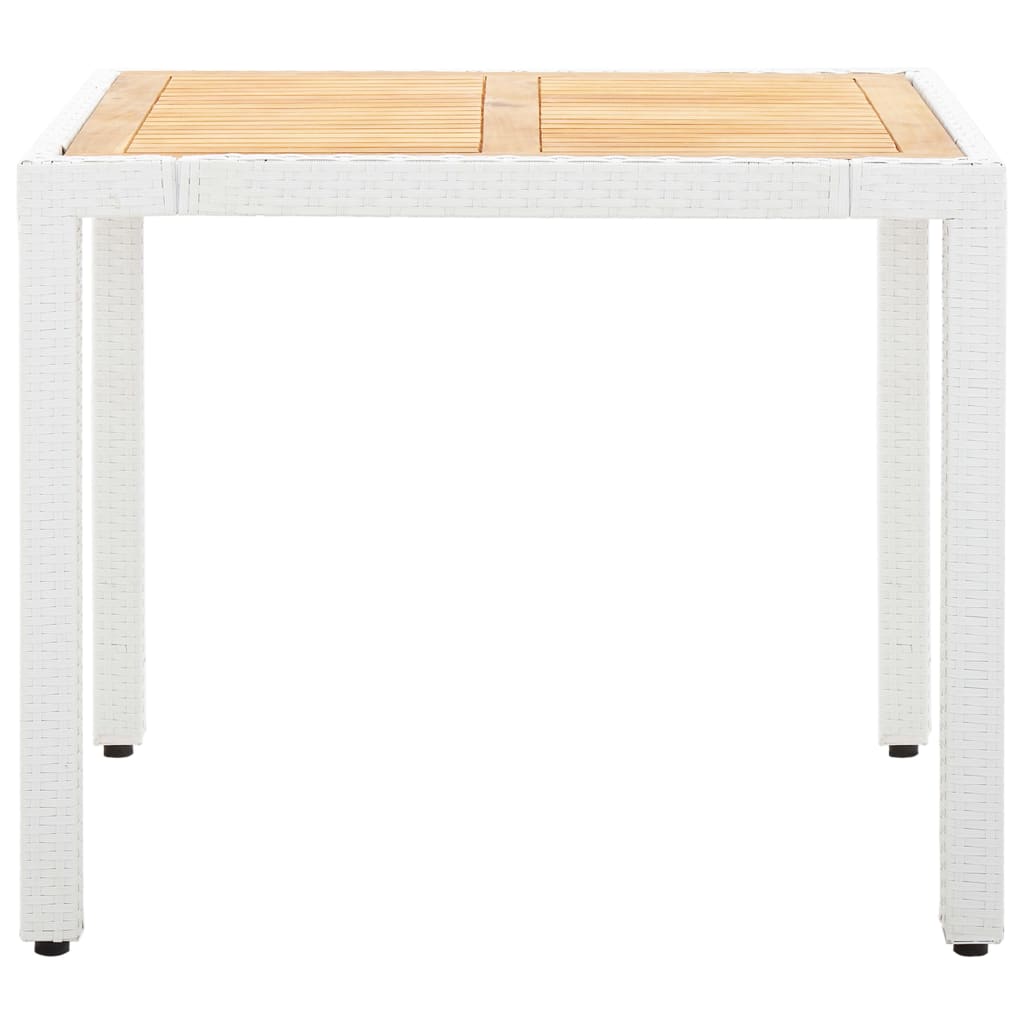 vidaXL Set mobilier de grădină, 5 piese, alb, poliratan vidaXL Set mobilier de grădină, 5 piese, alb, poliratan