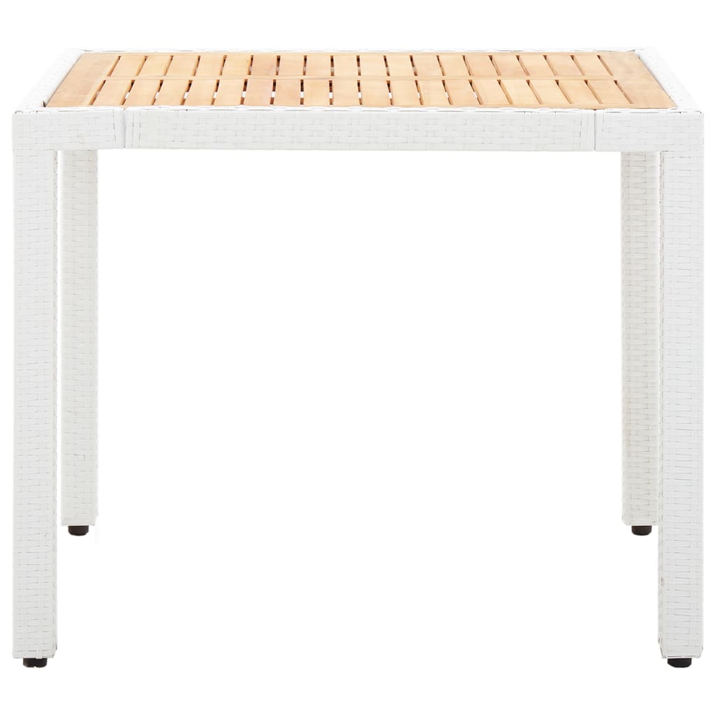 vidaXL Set mobilier de grădină, 5 piese, alb, poliratan vidaXL Set mobilier de grădină, 5 piese, alb, poliratan
