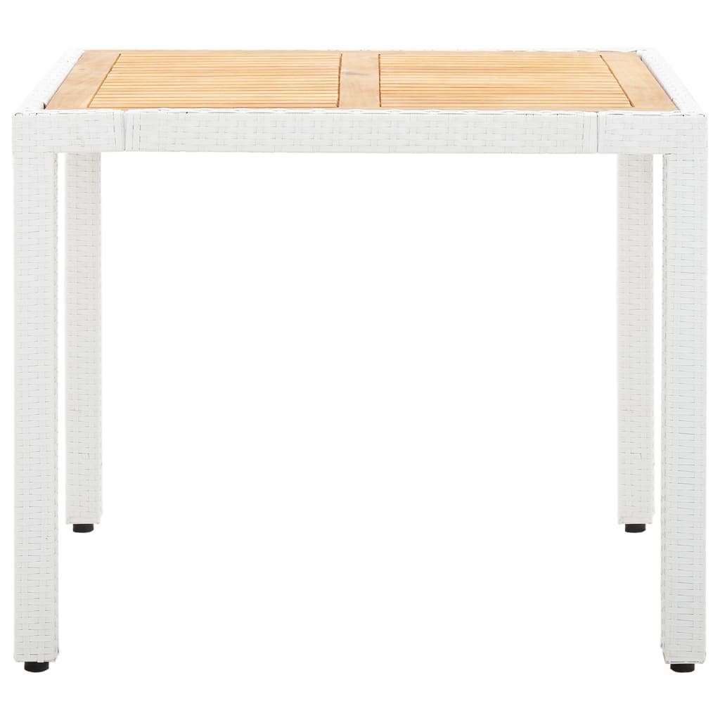 vidaXL Set mobilier de grădină, 5 piese, alb, poliratan vidaXL Set mobilier de grădină, 5 piese, alb, poliratan