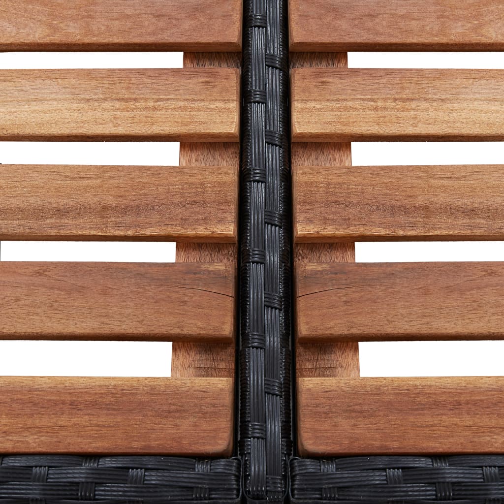 vidaXL Mobilier împrejmuire spa negru 268x268x55 cm poliratan pătrat vidaXL Mobilier împrejmuire spa negru 268x268x55 cm poliratan pătrat
