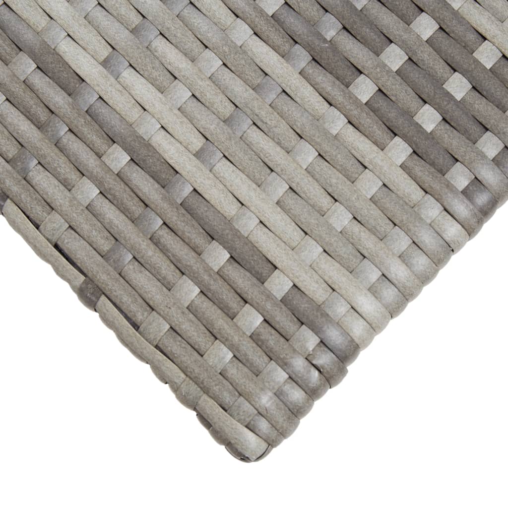 vidaXL Măsuță de ceai, gri, 50 x 50 x 47 cm, poliratan vidaXL Măsuță de ceai, gri, 50 x 50 x 47 cm, poliratan