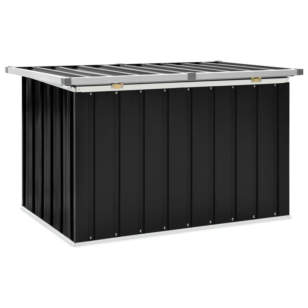 vidaXL Ladă de depozitare pentru grădină, antracit, 109 x 67 x 65 cm vidaXL Ladă de depozitare pentru grădină, antracit, 109 x 67 x 65 cm
