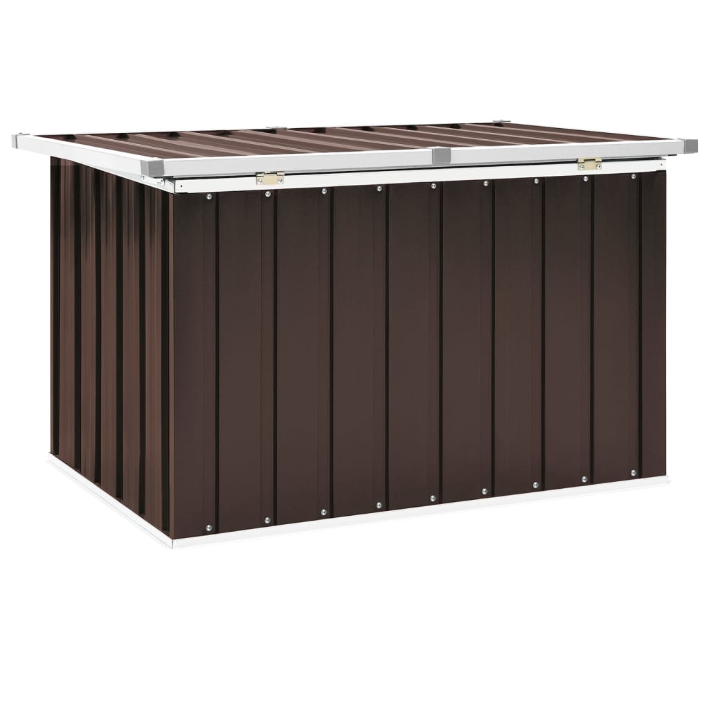 vidaXL Ladă de depozitare pentru grădină, maro, 109 x 67 x 65 cm vidaXL Ladă de depozitare pentru grădină, maro, 109 x 67 x 65 cm