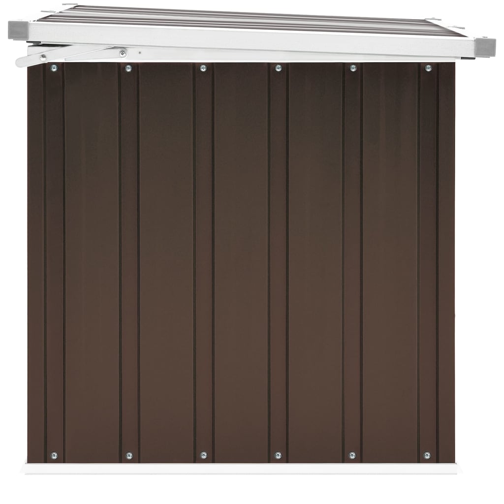 vidaXL Ladă de depozitare pentru grădină, maro, 109 x 67 x 65 cm vidaXL Ladă de depozitare pentru grădină, maro, 109 x 67 x 65 cm