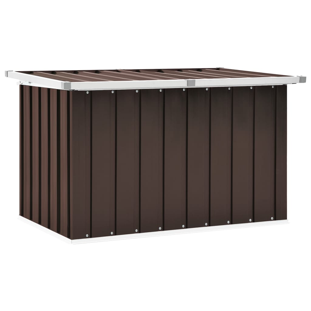 vidaXL Ladă de depozitare pentru grădină, maro, 109 x 67 x 65 cm vidaXL Ladă de depozitare pentru grădină, maro, 109 x 67 x 65 cm
