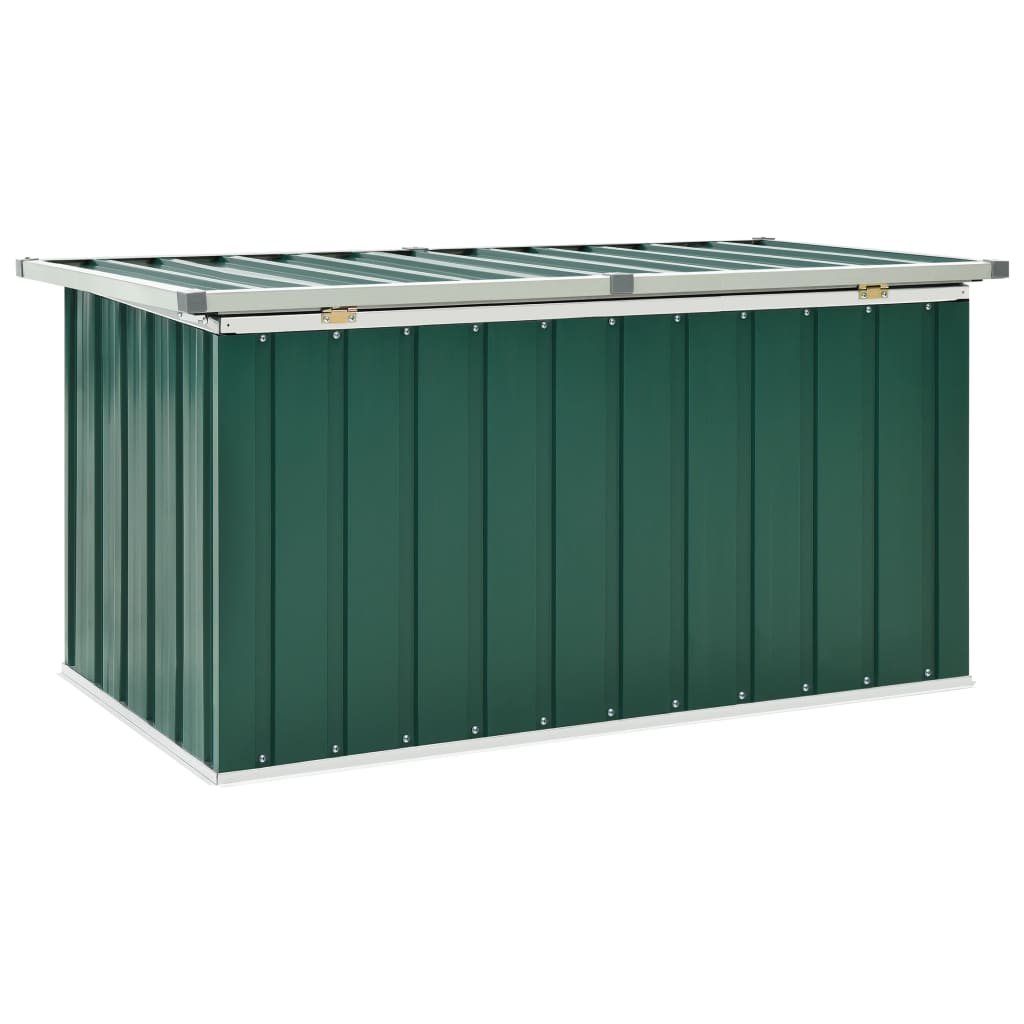 vidaXL Ladă de depozitare pentru grădină, verde, 129 x 67 x 65 cm vidaXL Ladă de depozitare pentru grădină, verde, 129 x 67 x 65 cm