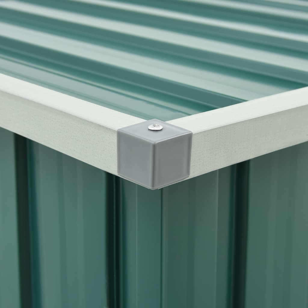 vidaXL Ladă de depozitare pentru grădină, verde, 129 x 67 x 65 cm vidaXL Ladă de depozitare pentru grădină, verde, 129 x 67 x 65 cm