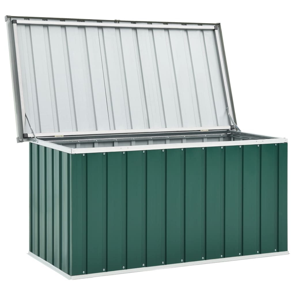 vidaXL Ladă de depozitare pentru grădină, verde, 129 x 67 x 65 cm vidaXL Ladă de depozitare pentru grădină, verde, 129 x 67 x 65 cm