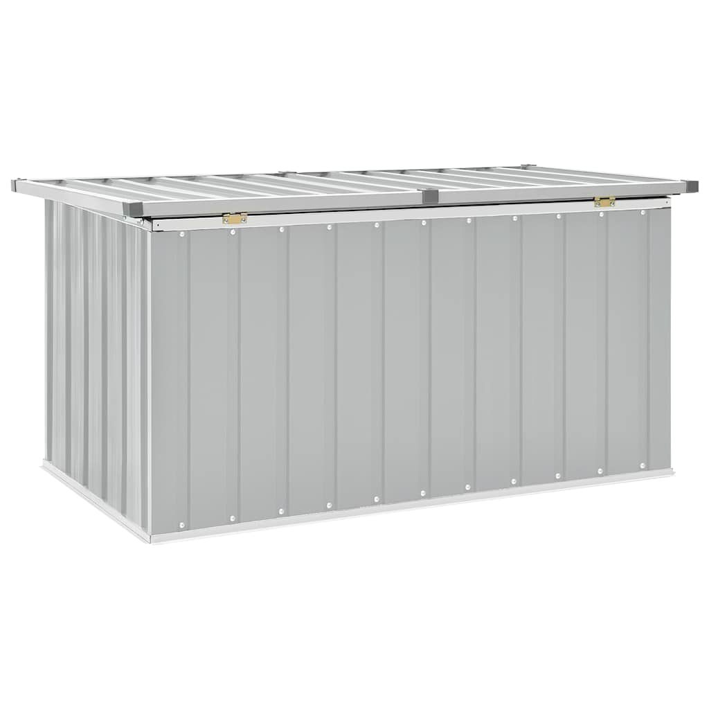 vidaXL Ladă de depozitare pentru grădină, gri, 129x67x65 cm vidaXL Ladă de depozitare pentru grădină, gri, 129x67x65 cm