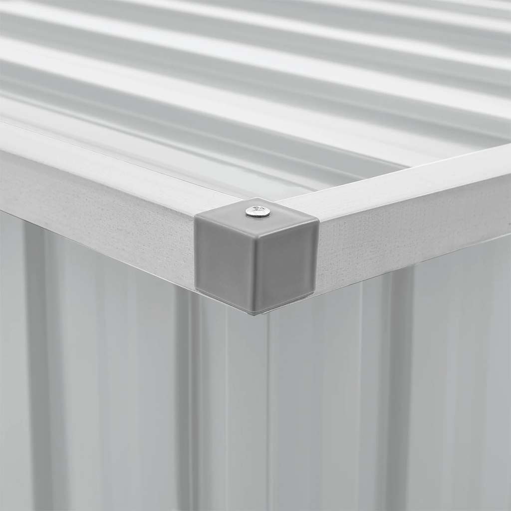 vidaXL Ladă de depozitare pentru grădină, gri, 129x67x65 cm vidaXL Ladă de depozitare pentru grădină, gri, 129x67x65 cm