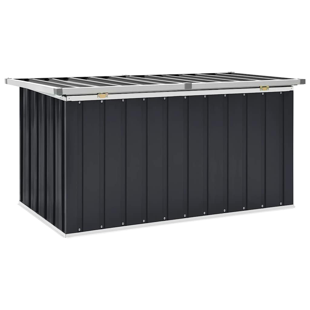 vidaXL Ladă de depozitare pentru grădină, antracit, 129 x 67 x 65 cm vidaXL Ladă de depozitare pentru grădină, antracit, 129 x 67 x 65 cm