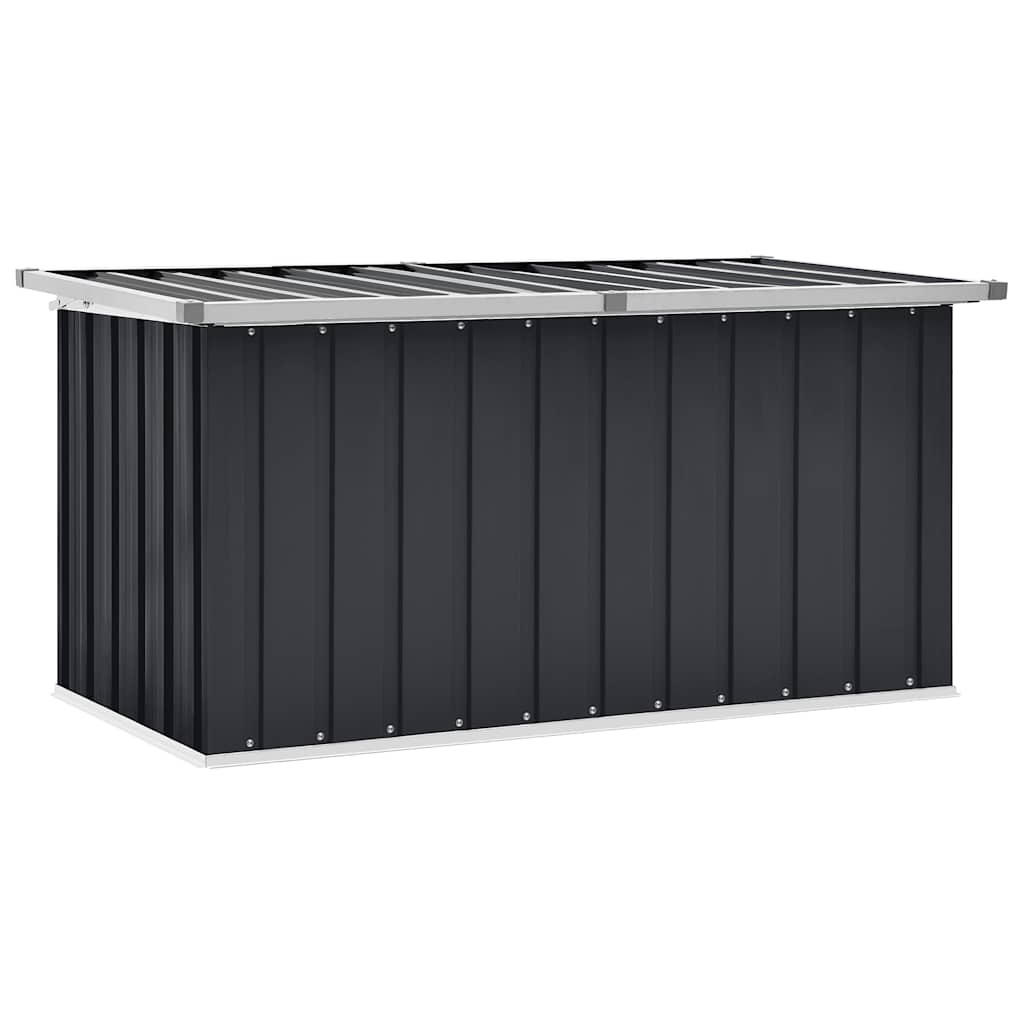 vidaXL Ladă de depozitare pentru grădină, antracit, 129 x 67 x 65 cm vidaXL Ladă de depozitare pentru grădină, antracit, 129 x 67 x 65 cm