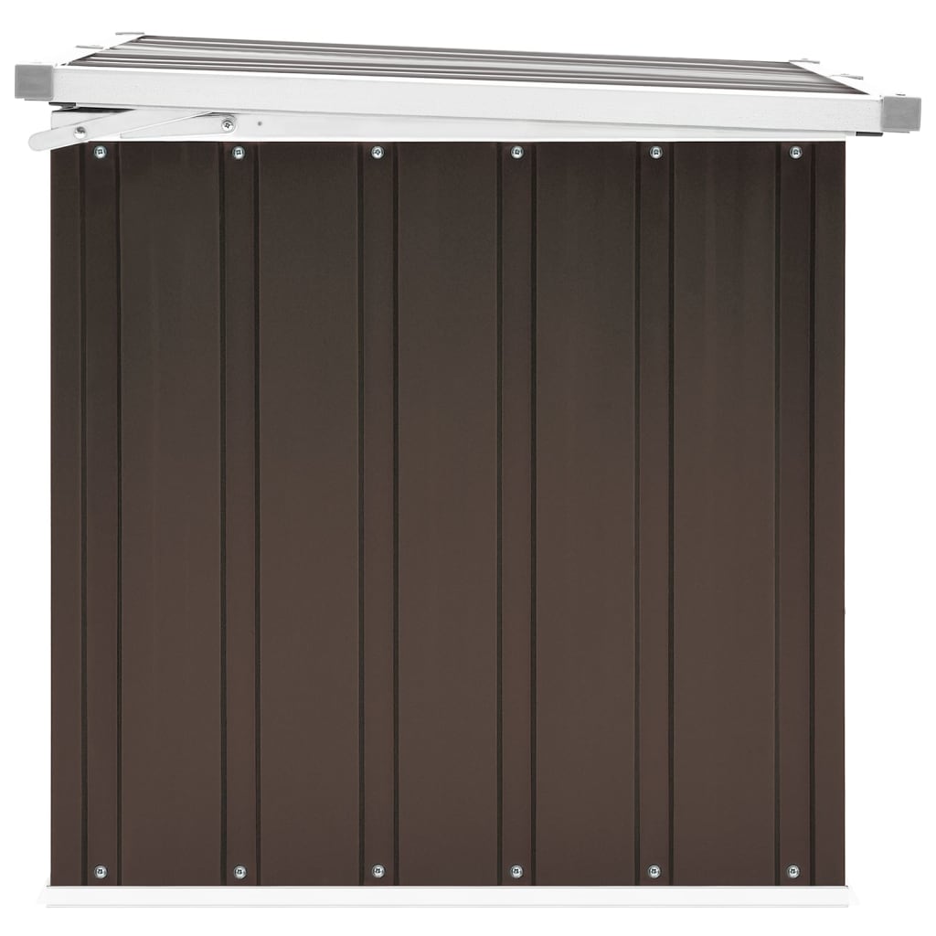 vidaXL Ladă de depozitare pentru grădină, maro, 129 x 67 x 65 cm vidaXL Ladă de depozitare pentru grădină, maro, 129 x 67 x 65 cm