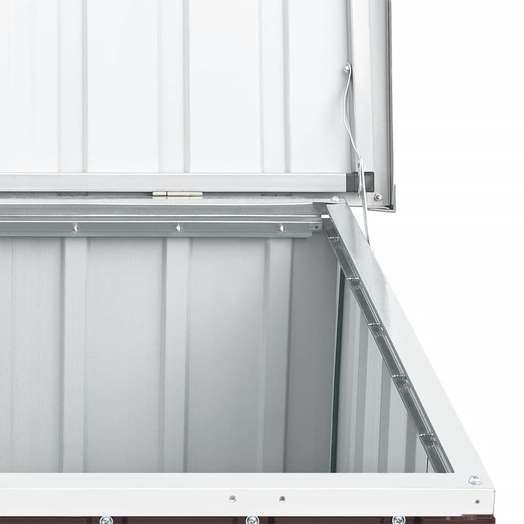 vidaXL Ladă de depozitare pentru grădină, maro, 129 x 67 x 65 cm vidaXL Ladă de depozitare pentru grădină, maro, 129 x 67 x 65 cm