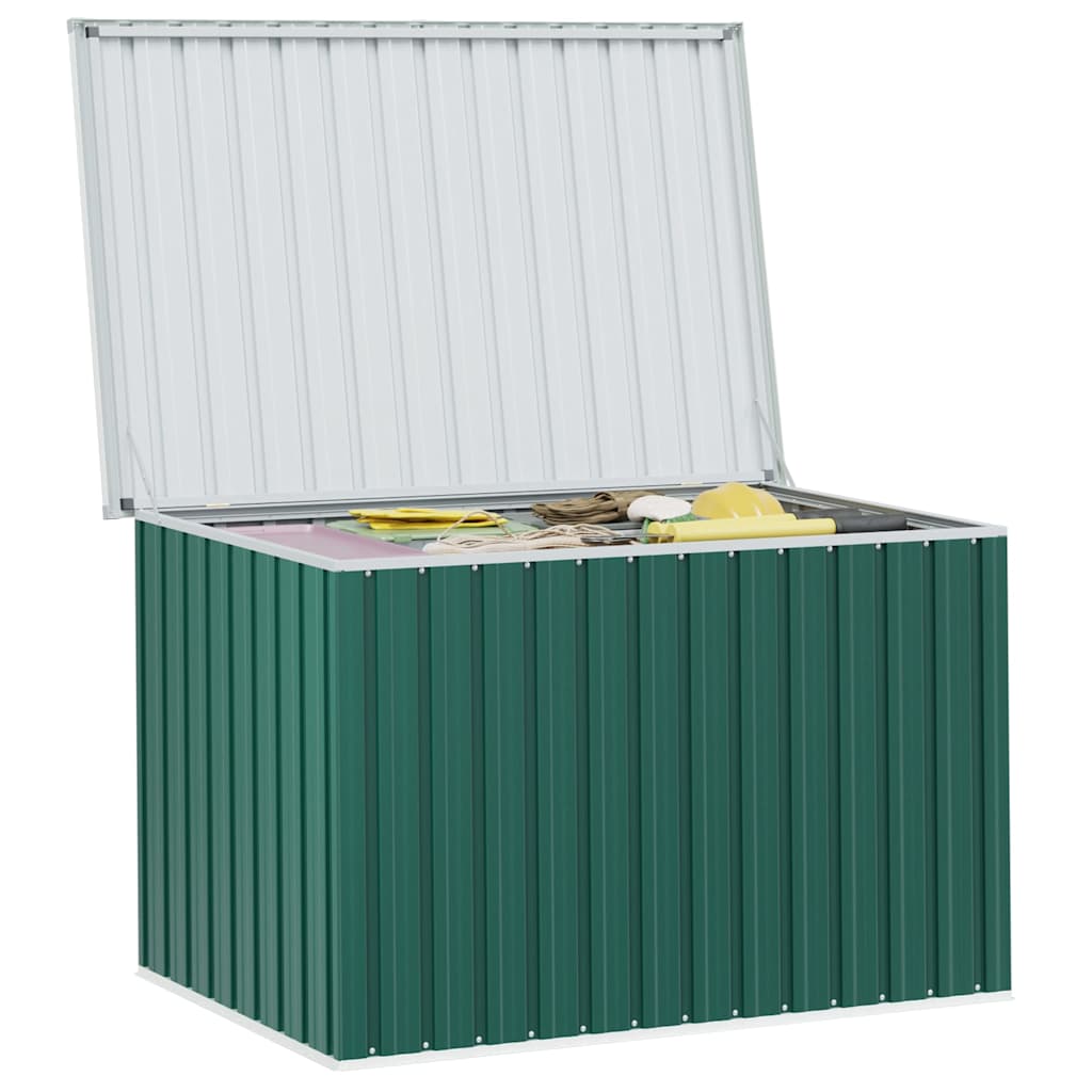 vidaXL Ladă de depozitare pentru grădină, verde, 149 x 99 x 93 cm vidaXL Ladă de depozitare pentru grădină, verde, 149 x 99 x 93 cm