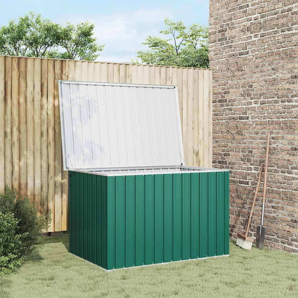 vidaXL Ladă de depozitare pentru grădină, verde, 149 x 99 x 93 cm vidaXL Ladă de depozitare pentru grădină, verde, 149 x 99 x 93 cm