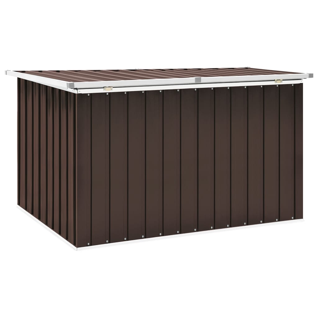 vidaXL Ladă de depozitare pentru grădină, maro, 149 x 99 x 93 cm vidaXL Ladă de depozitare pentru grădină, maro, 149 x 99 x 93 cm