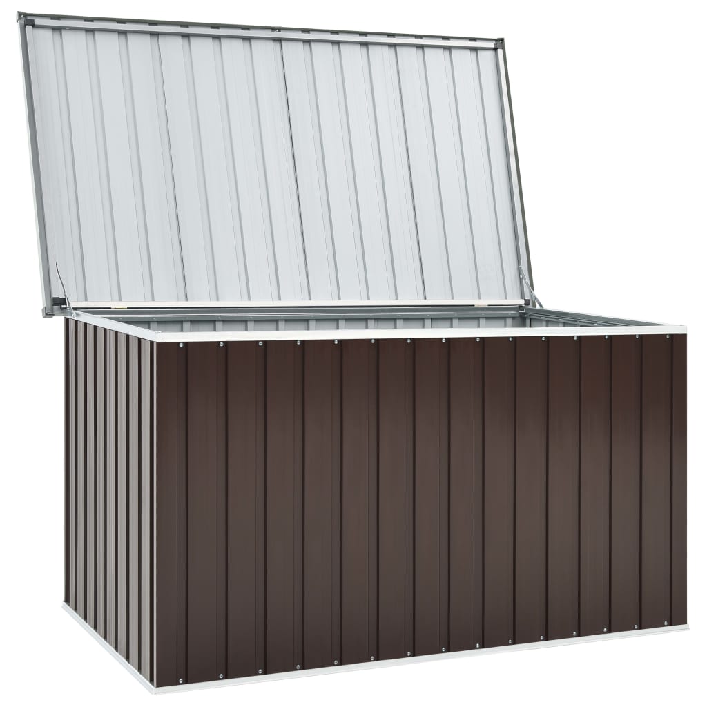 vidaXL Ladă de depozitare pentru grădină, maro, 171 x 99 x 93 cm vidaXL Ladă de depozitare pentru grădină, maro, 171 x 99 x 93 cm
