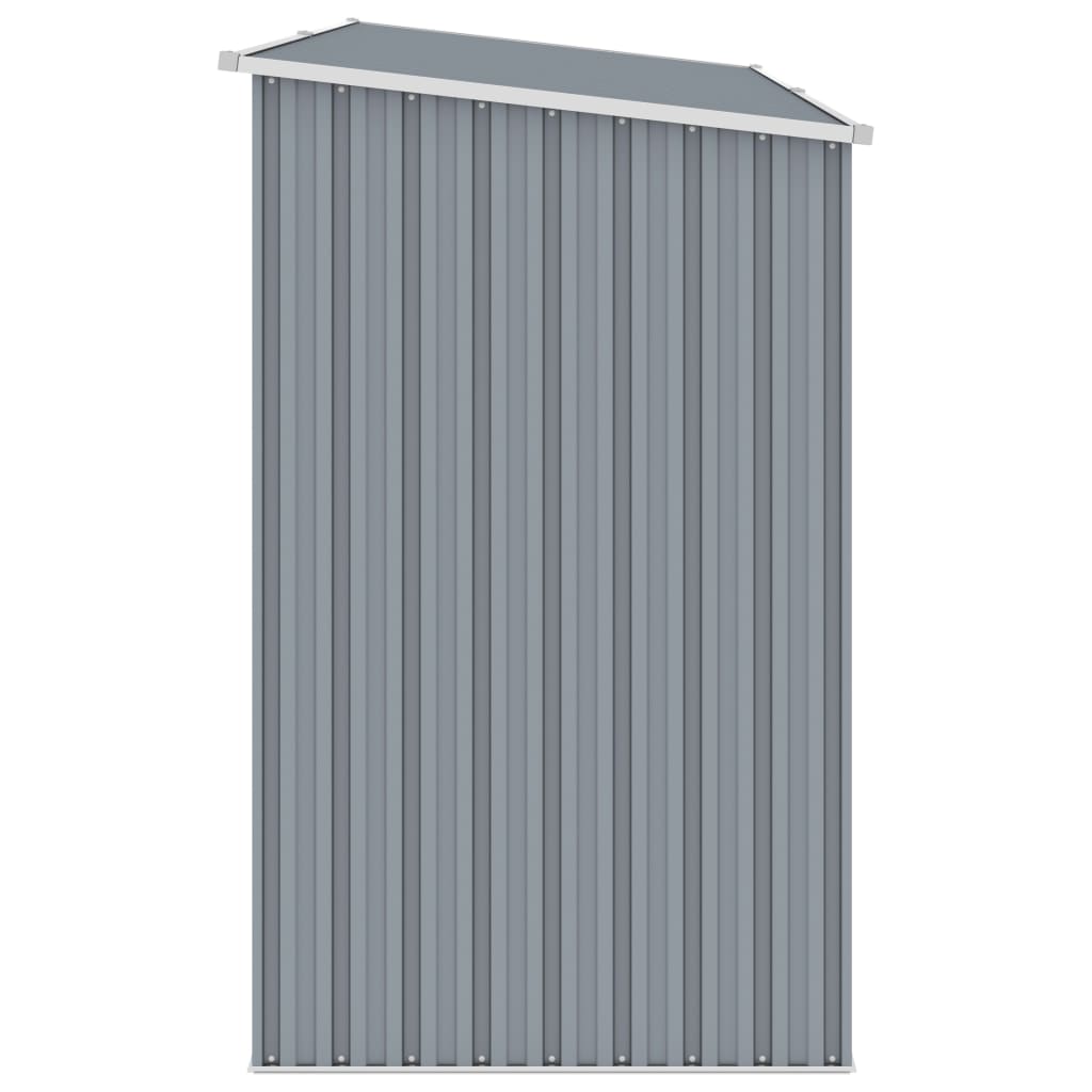vidaXL Șopron de grădină lemne de foc, gri, 245x98x159 cm oțel zincat vidaXL Șopron de grădină lemne de foc, gri, 245x98x159 cm oțel zincat