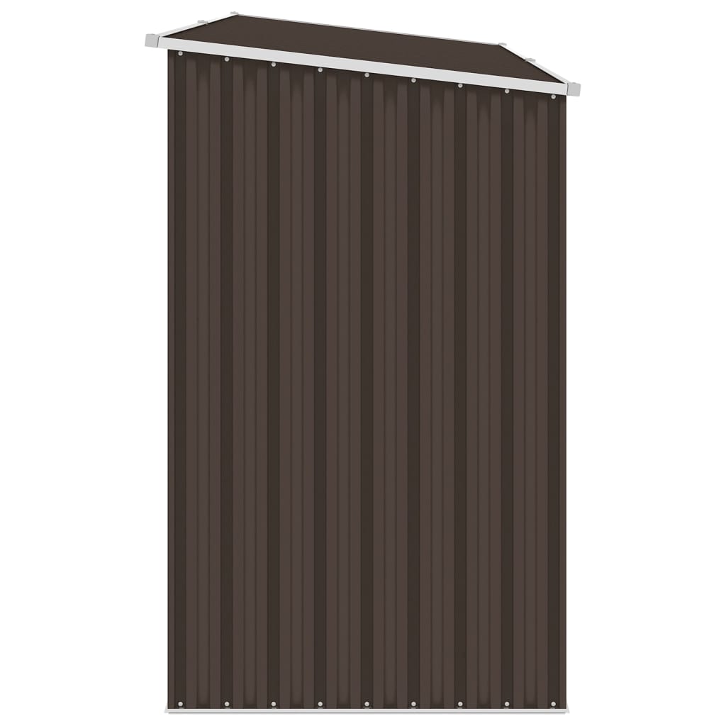 vidaXL Șopron de grădină lemne de foc maro 245x98x159 cm oțel zincat vidaXL Șopron de grădină lemne de foc maro 245x98x159 cm oțel zincat