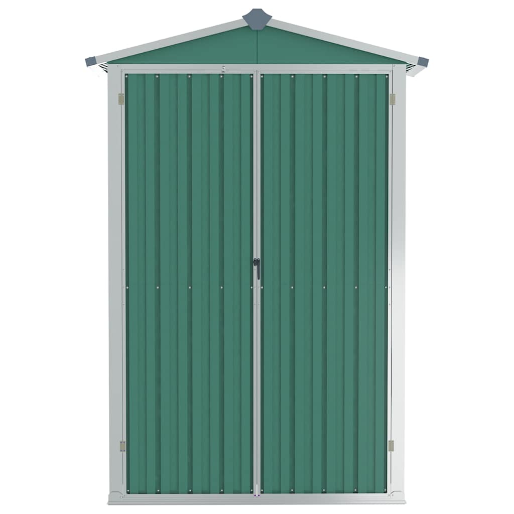 vidaXL Magazie de grădină, verde, 116x45x175 cm, oțel zincat vidaXL Magazie de grădină, verde, 116x45x175 cm, oțel zincat