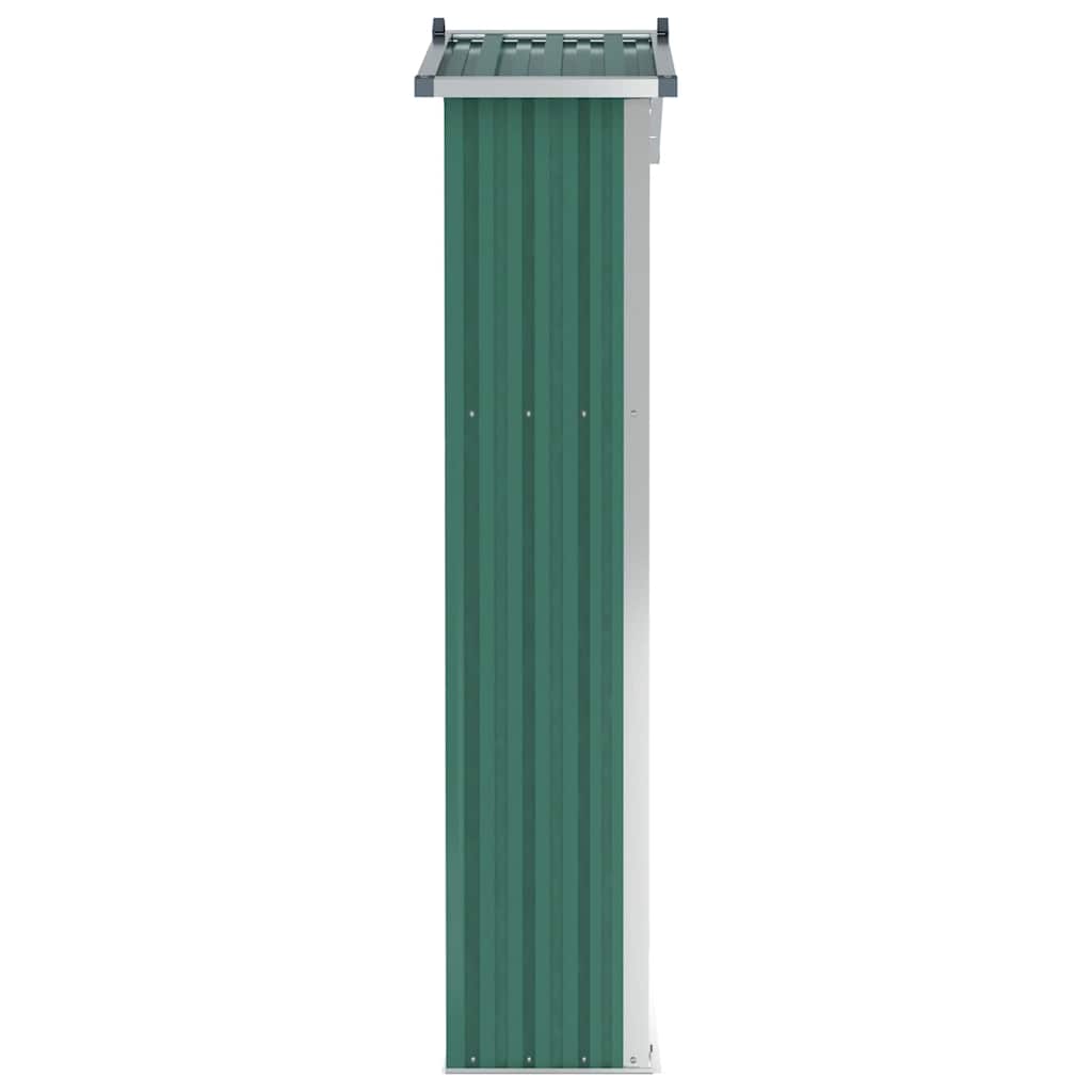vidaXL Magazie de grădină, verde, 116x45x175 cm, oțel zincat vidaXL Magazie de grădină, verde, 116x45x175 cm, oțel zincat