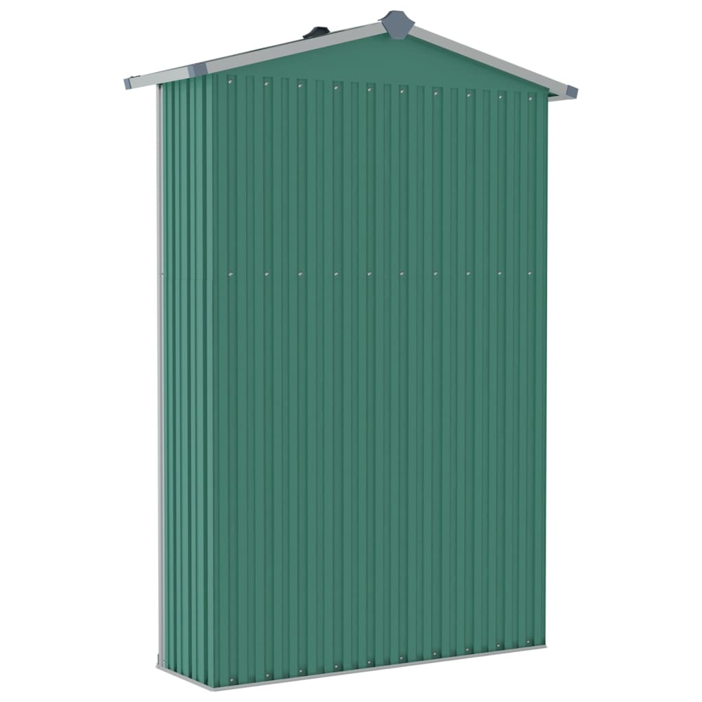 vidaXL Magazie de grădină, verde, 116x45x175 cm, oțel zincat vidaXL Magazie de grădină, verde, 116x45x175 cm, oțel zincat