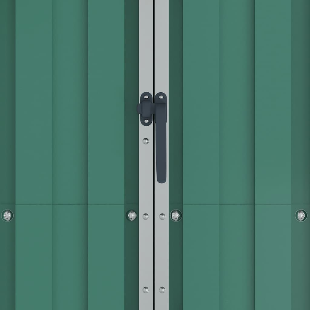 vidaXL Magazie de grădină, verde, 116x45x175 cm, oțel zincat vidaXL Magazie de grădină, verde, 116x45x175 cm, oțel zincat