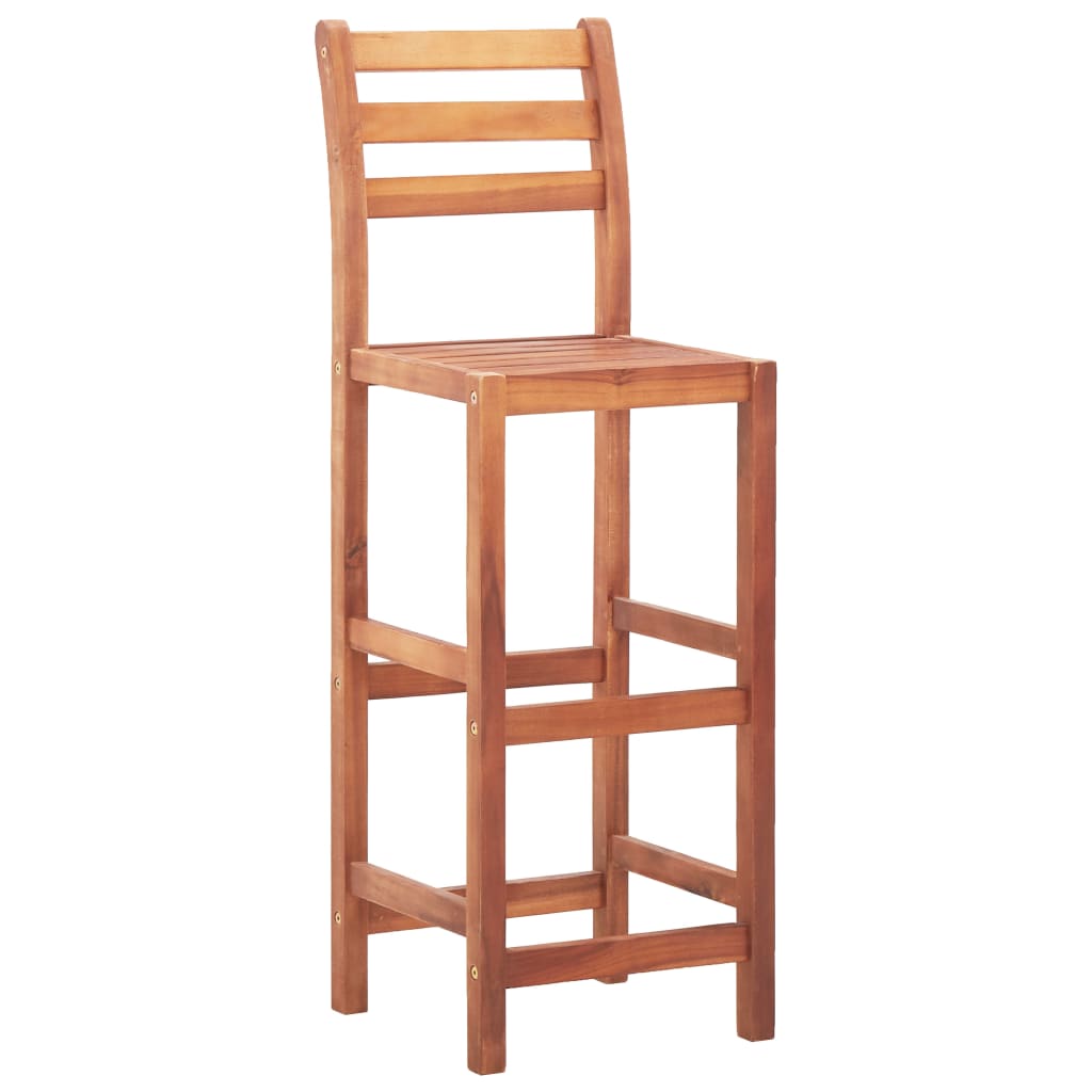 vidaXL Scaune de bar, 4 buc., lemn masiv de acacia