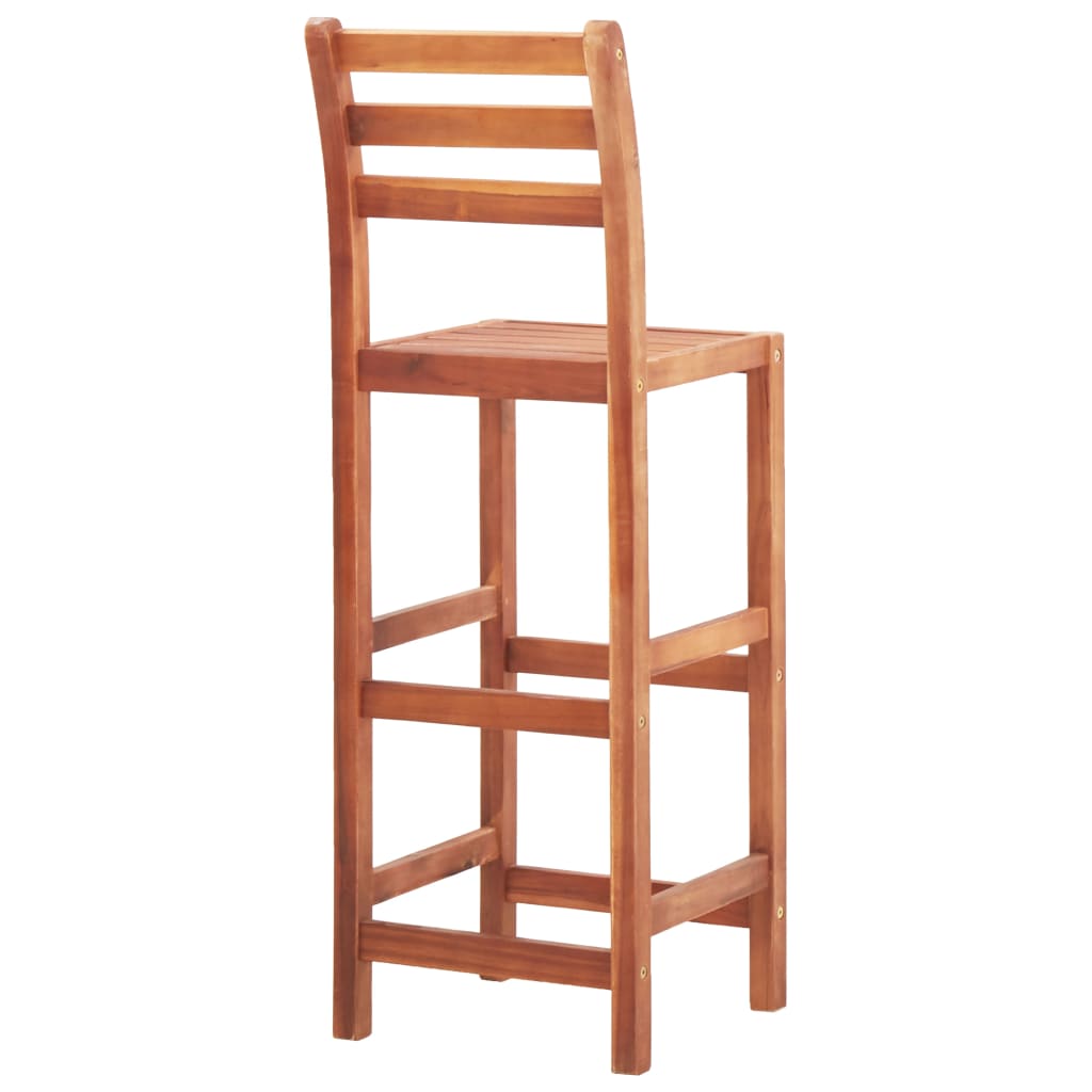 vidaXL Scaune de bar, 4 buc., lemn masiv de acacia