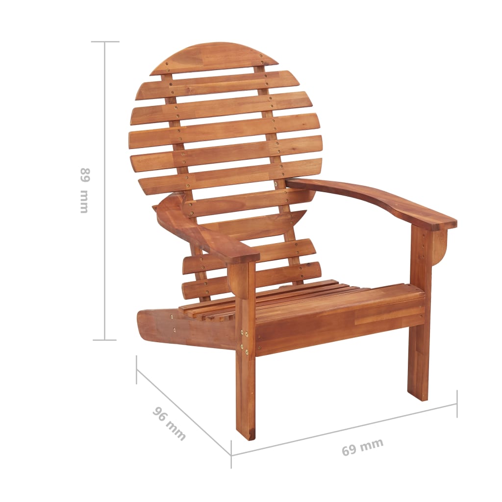 vidaXL Scaun Adirondack, lemn masiv de acacia vidaXL Scaun Adirondack, lemn masiv de acacia