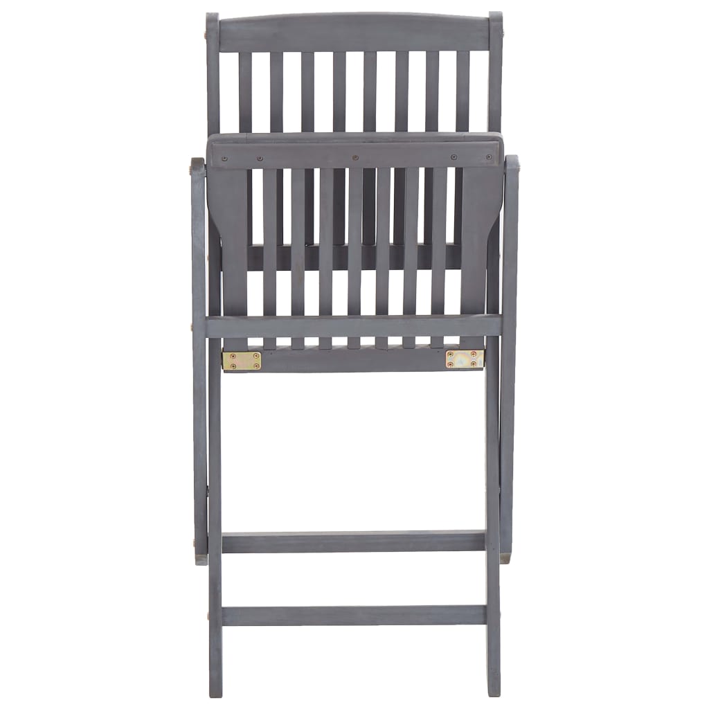 vidaXL Scaune de exterior pliabile, 2 buc., lemn masiv de acacia vidaXL Scaune de exterior pliabile, 2 buc., lemn masiv de acacia