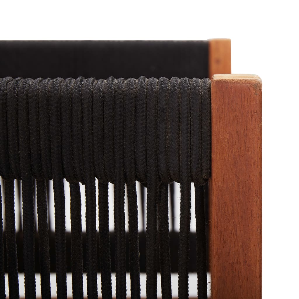 vidaXL Canapea de grădină cu 2 locuri, lemn masiv de acacia