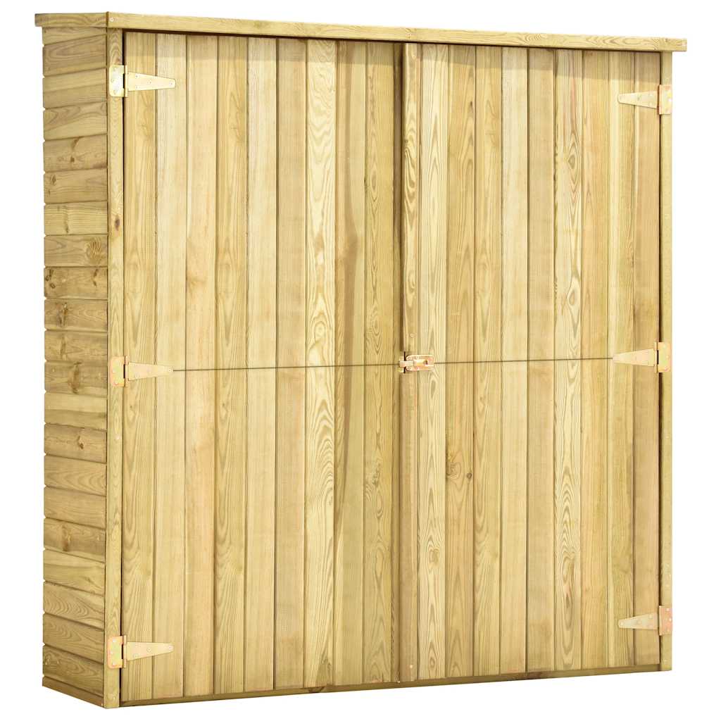 vidaXL Magazie unelte de grădină, 163x50x171 cm, lemn pin tratat