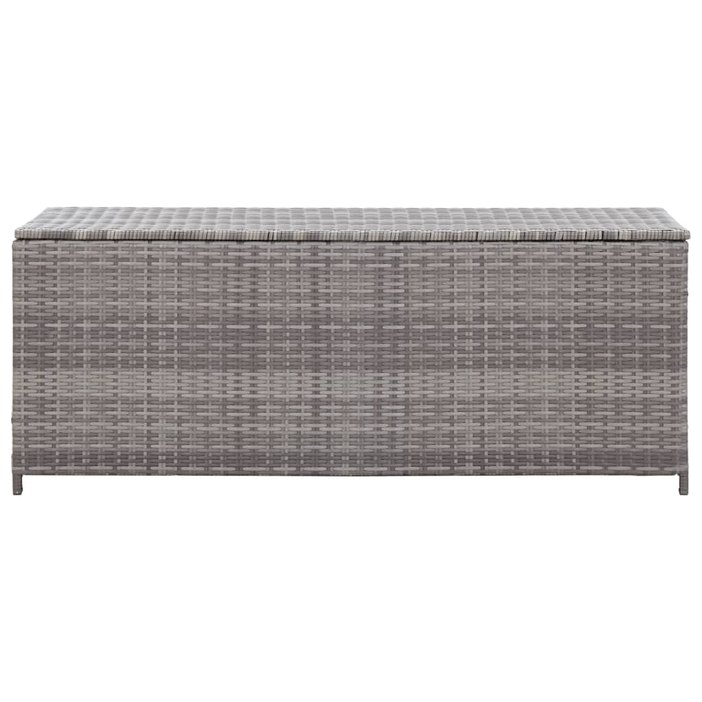 vidaXL Ladă de depozitare de grădină, gri, 120x50x60 cm, poliratan vidaXL Ladă de depozitare de grădină, gri, 120x50x60 cm, poliratan