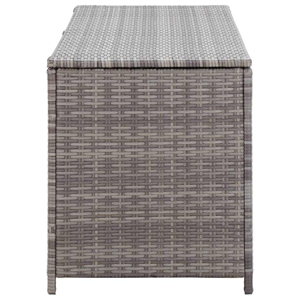 vidaXL Ladă de depozitare de grădină, gri, 120x50x60 cm, poliratan vidaXL Ladă de depozitare de grădină, gri, 120x50x60 cm, poliratan