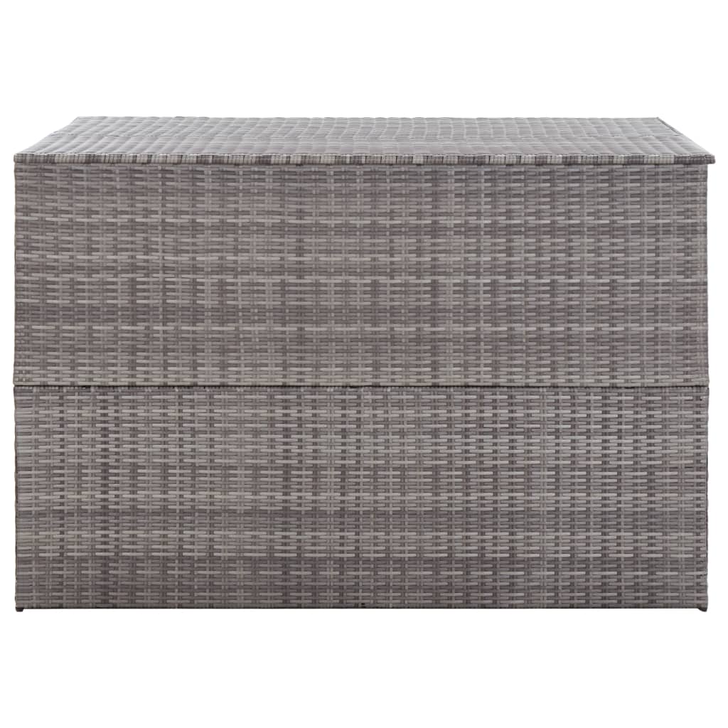 vidaXL Ladă de depozitare de grădină, gri, 150x100x100 cm, poliratan vidaXL Ladă de depozitare de grădină, gri, 150x100x100 cm, poliratan
