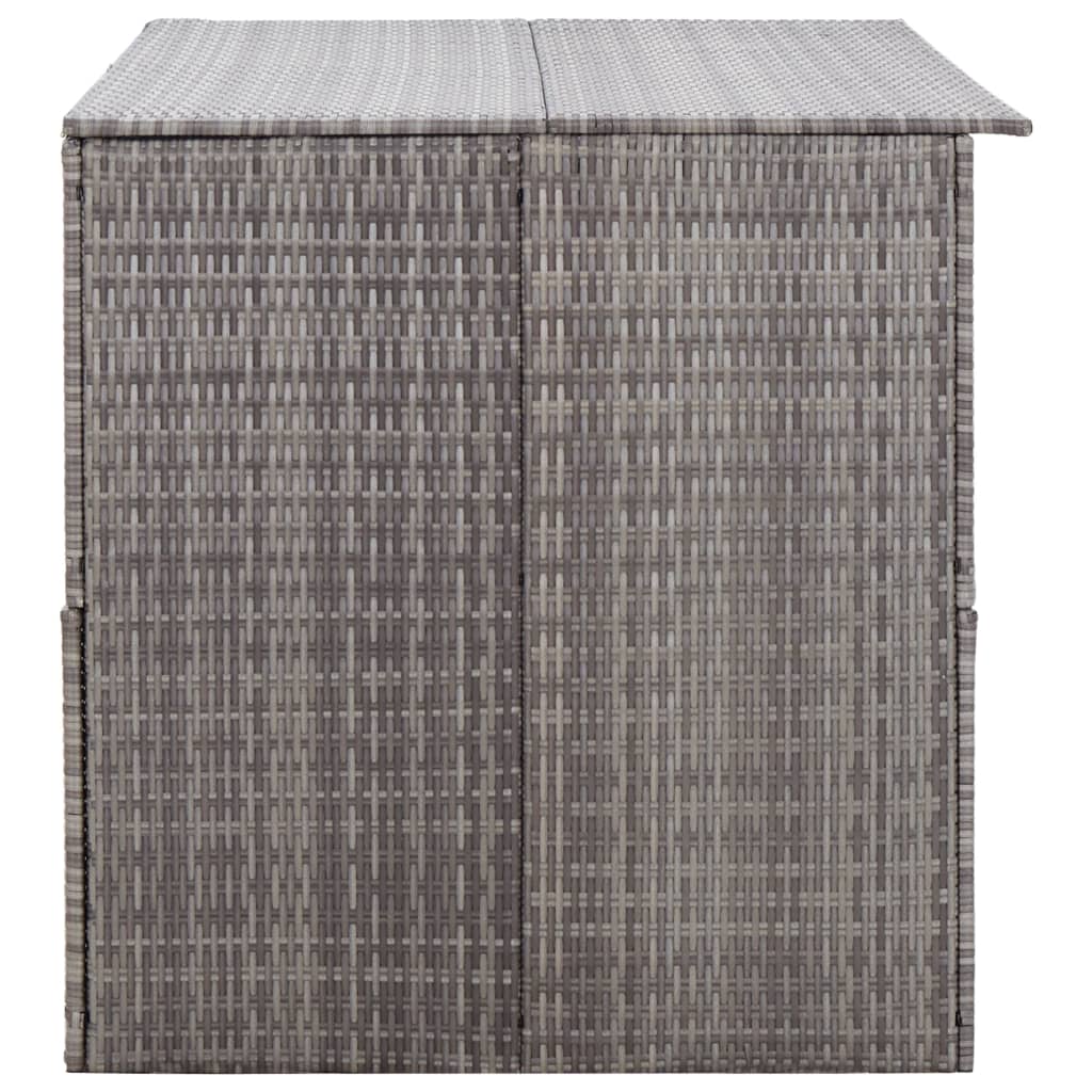 vidaXL Ladă de depozitare de grădină, gri, 150x100x100 cm, poliratan vidaXL Ladă de depozitare de grădină, gri, 150x100x100 cm, poliratan