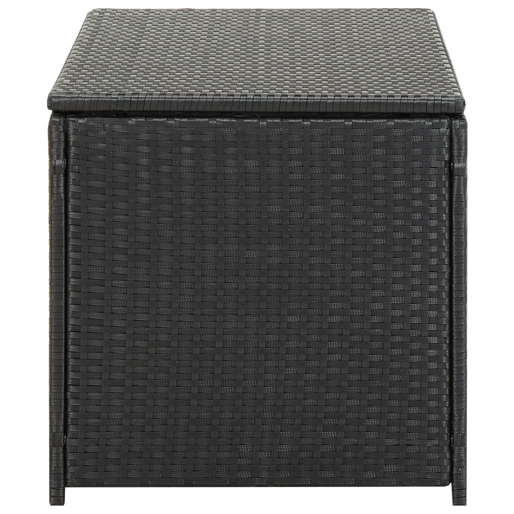 vidaXL Ladă de depozitare de grădină, negru, 100x50x50 cm, poliratan vidaXL Ladă de depozitare de grădină, negru, 100x50x50 cm, poliratan