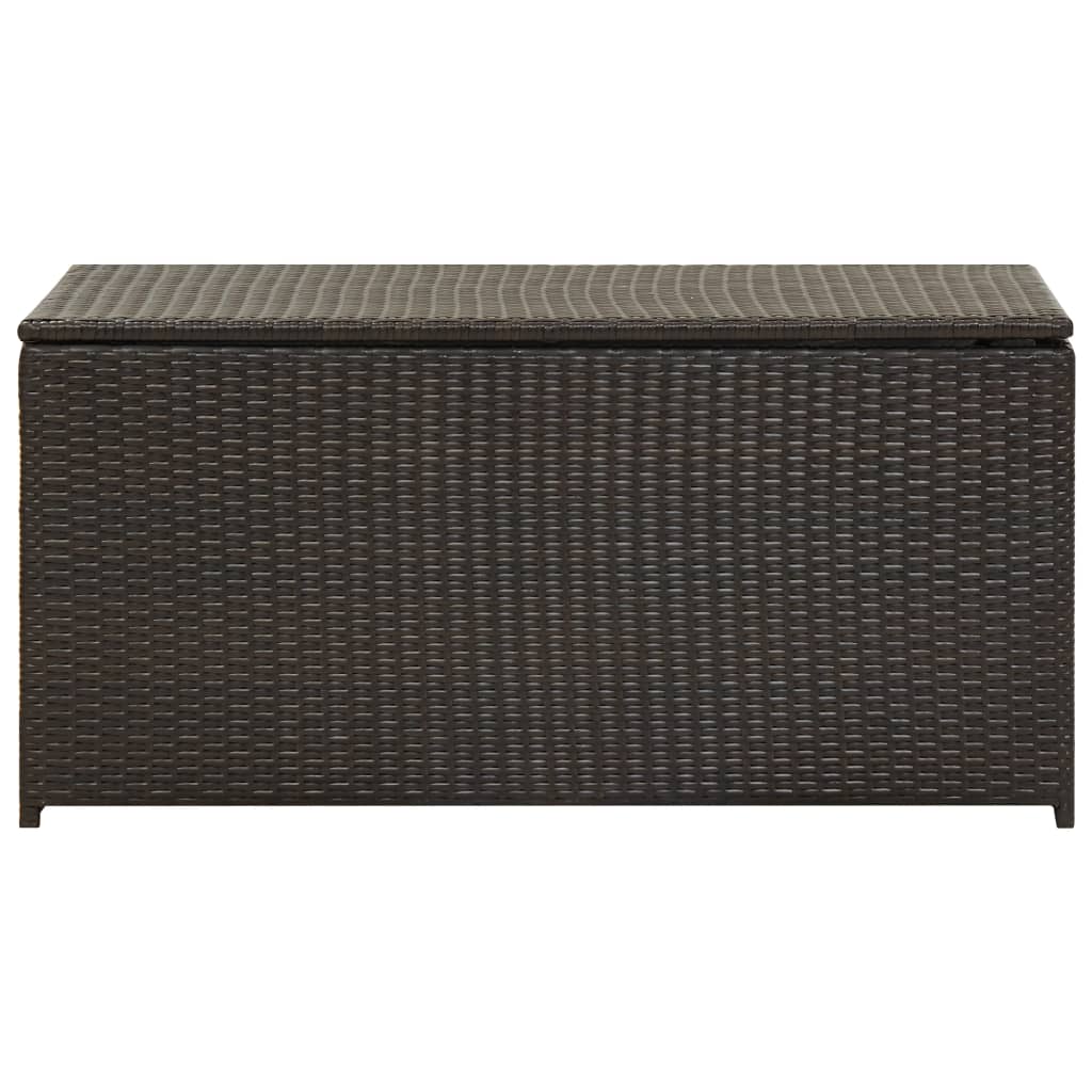 vidaXL Ladă de depozitare de grădină, maro, 100x50x50 cm, poliratan vidaXL Ladă de depozitare de grădină, maro, 100x50x50 cm, poliratan
