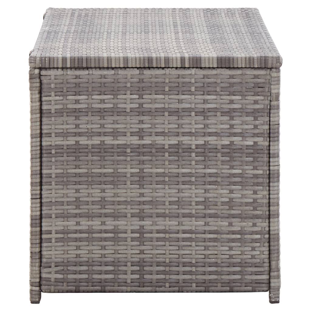 vidaXL Ladă de depozitare de grădină, gri, 100x50x50 cm, poliratan vidaXL Ladă de depozitare de grădină, gri, 100x50x50 cm, poliratan