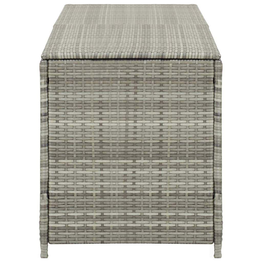 vidaXL Ladă de depozitare de grădină, gri, 200x50x60 cm, poliratan vidaXL Ladă de depozitare de grădină, gri, 200x50x60 cm, poliratan