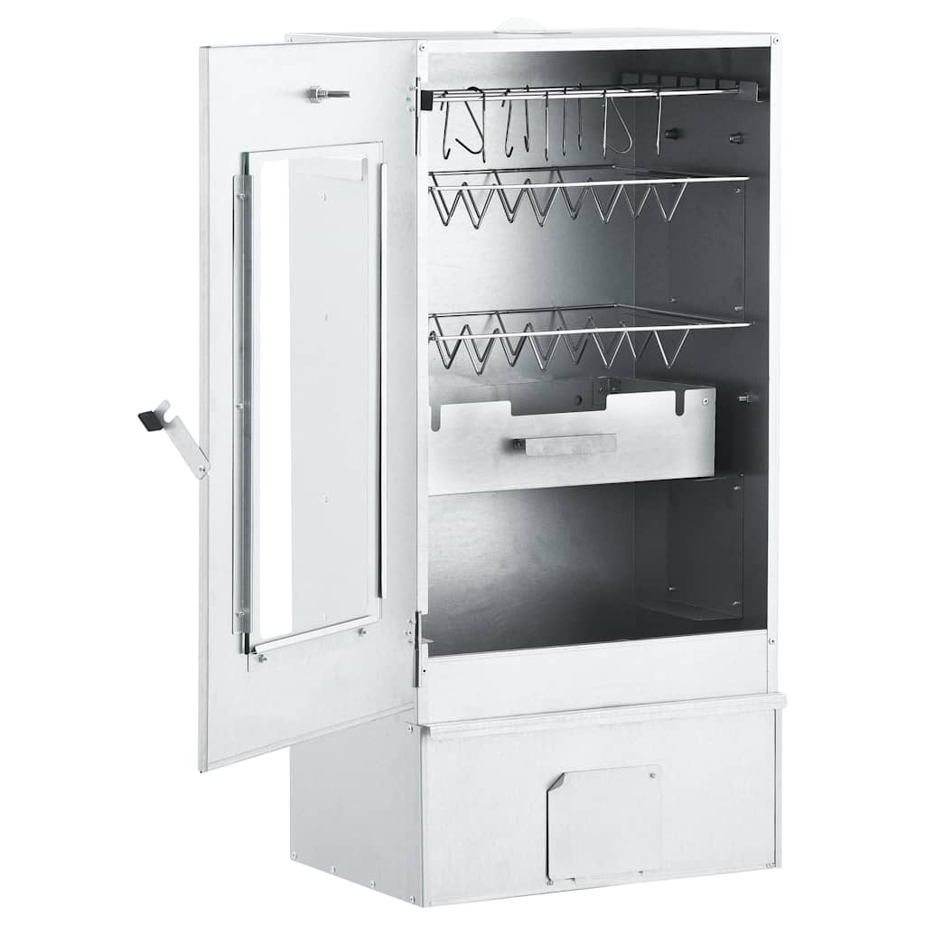 vidaXL Afumătoare cuptor grătar cu 1 kg peleți lemn, 44,5x29x83 cm vidaXL Afumătoare cuptor grătar cu 1 kg peleți lemn, 44,5x29x83 cm