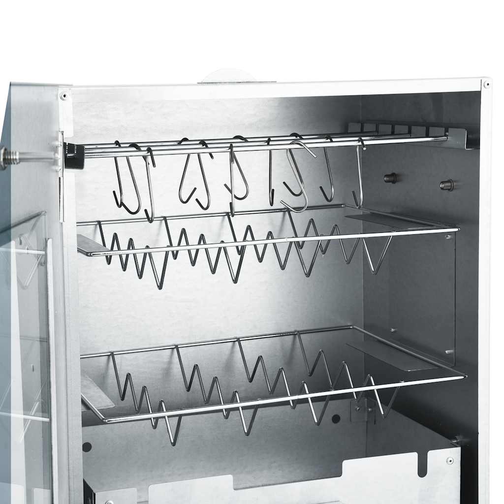 vidaXL Afumătoare cuptor grătar cu 1 kg peleți lemn, 44,5x29x83 cm vidaXL Afumătoare cuptor grătar cu 1 kg peleți lemn, 44,5x29x83 cm