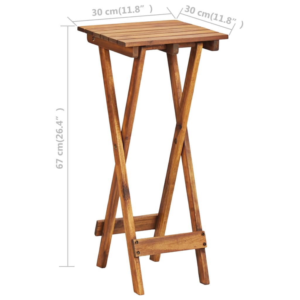 vidaXL Suport de plante, 30 x 30 x 67 cm, lemn masiv de acacia vidaXL Suport de plante, 30 x 30 x 67 cm, lemn masiv de acacia