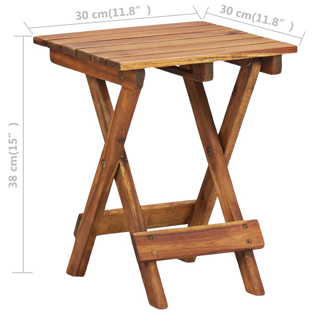 vidaXL Suport de plante, 30 x 30 x 38 cm, lemn masiv de acacia vidaXL Suport de plante, 30 x 30 x 38 cm, lemn masiv de acacia